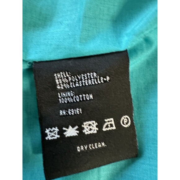 Carlisle Womens Turquoise Blue Moto Jacket Size 10 Full Zip Windbreaker EUC - Picture 8 of 10